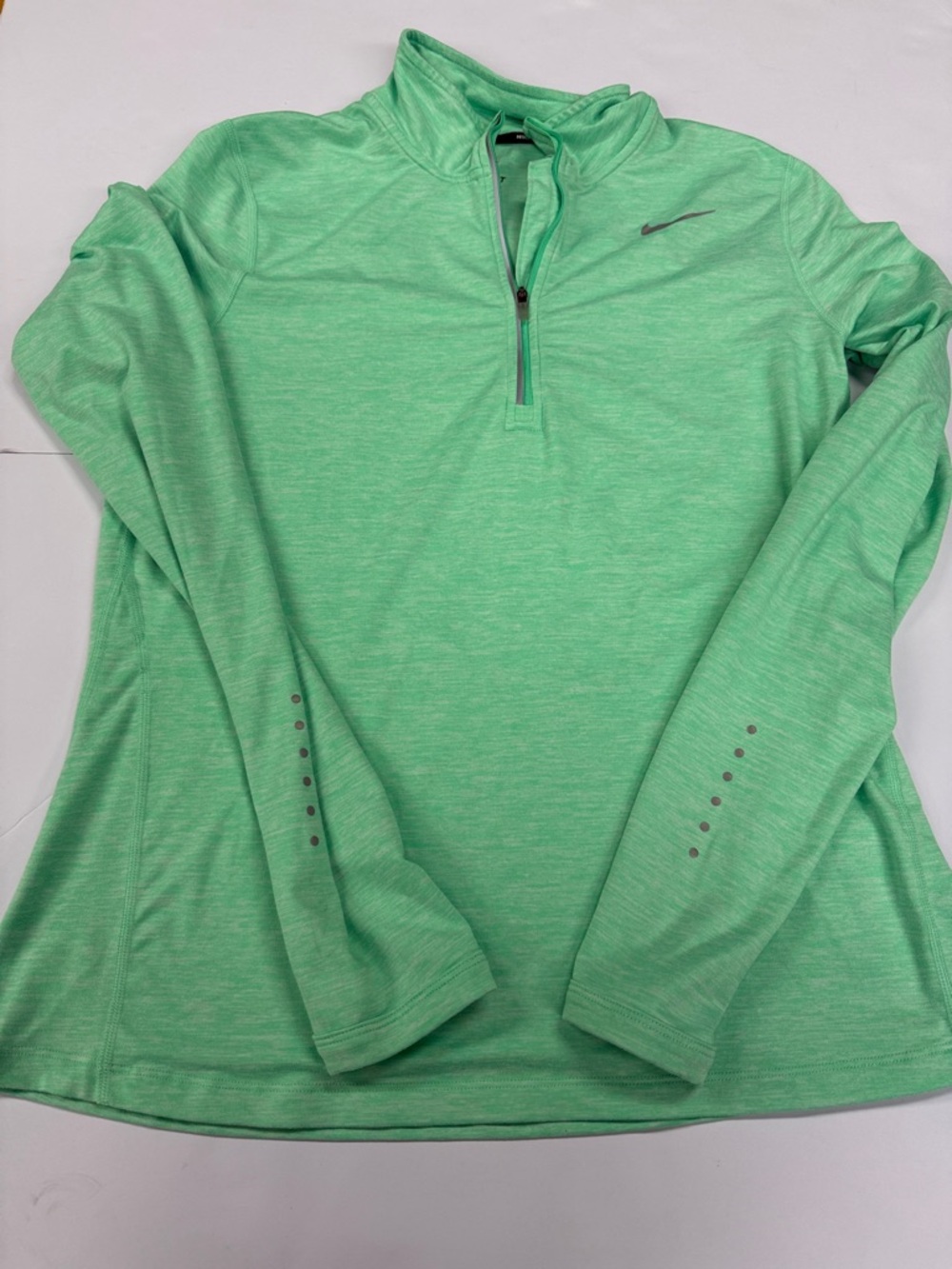 Nike Mint Green Half-Zip Athletic Top